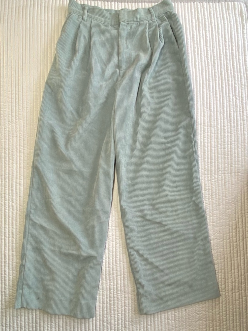 emory park sage corduroy wide pants